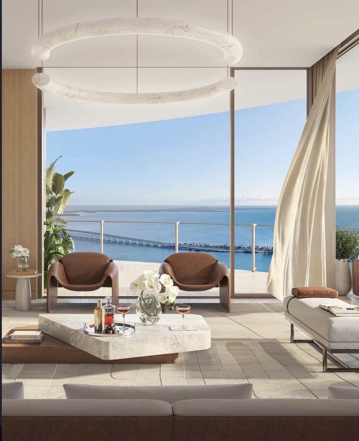 Luxury waterfront interior